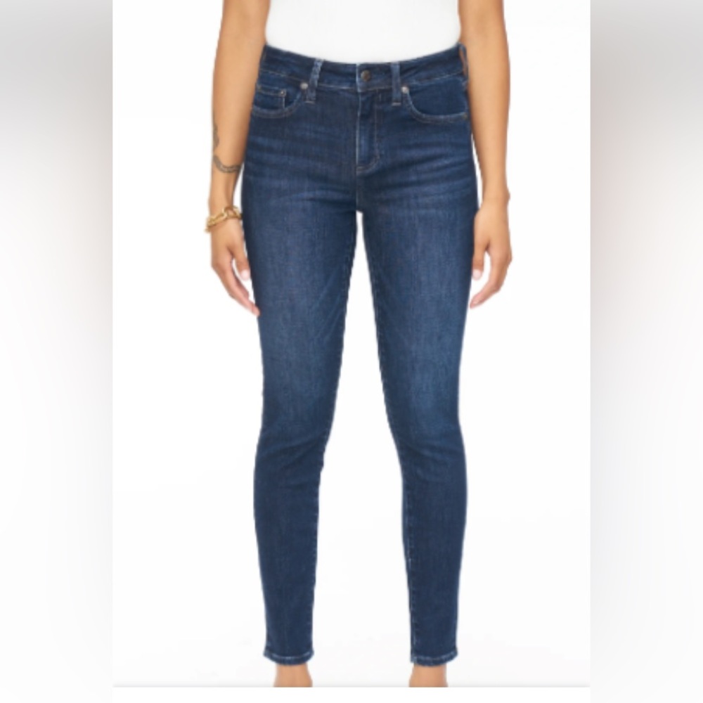 Pistola Size 32 High Waist Medium Wash Skinny Jeans to wear with Tall Boots